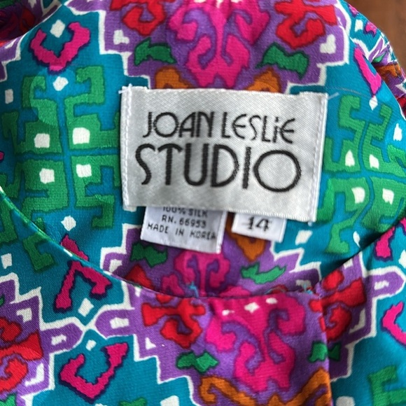 Vintage  100 %   Silk Joan Leslie 2-Piece Silk Set - Picture 9 of 9